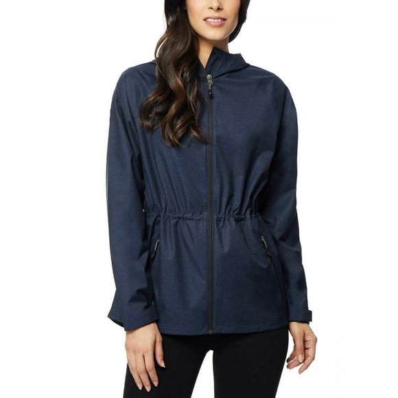 Women’s Nwt 32 Degrees Lightweight Windbreaker Hooded Anorak Jacket - Picture 3 of 9